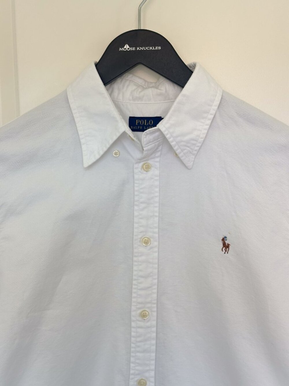 Polo Ralph Lauren Classic Fit Cotton Oxford Shirt in White | Size: Large - Picture 3 of 10
